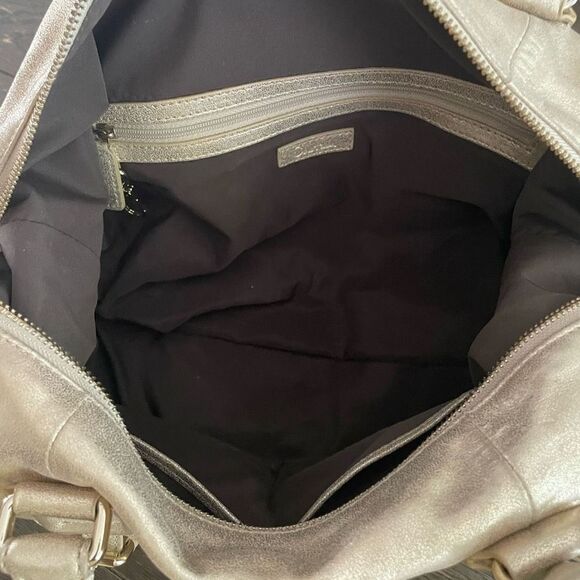 Cole Haan Archer Satchel Soft Gold Leather Gramercy Crossbody Handbag Purse - Picture 7 of 12